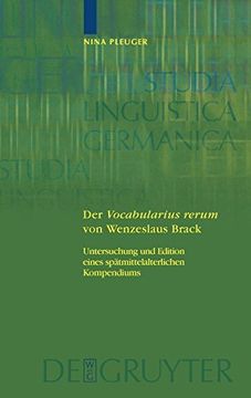 portada Der 'vocabularius Rerum' von Wenzeslaus Brack 