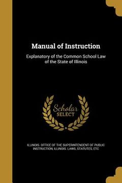 portada Manual of Instruction (en Inglés)