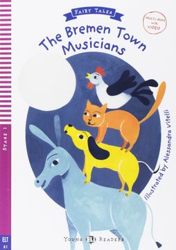 portada Young eli Readers - Fairy Tales: The Bremen Town Musicians + Video Multi-Rom vhs (in English)