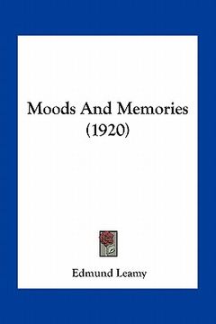 portada moods and memories (1920) (in English)