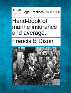 portada hand-book of marine insurance and average.