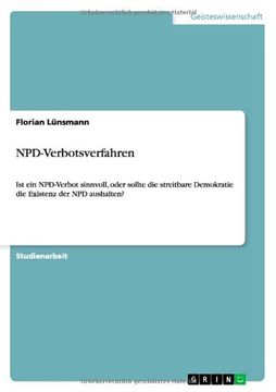portada NPD-Verbotsverfahren (German Edition)