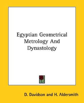 portada egyptian geometrical metrology and dynastology (en Inglés)