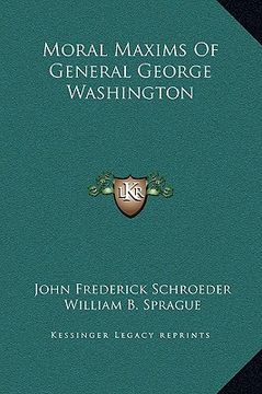 portada moral maxims of general george washington