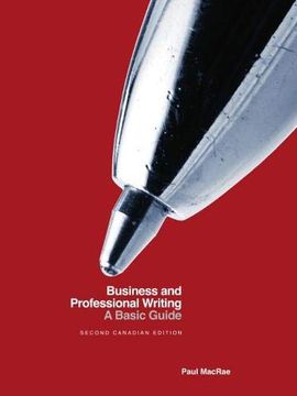 portada Business and Professional Writing: A Basic Guide - Second Canadian Edition (en Inglés)
