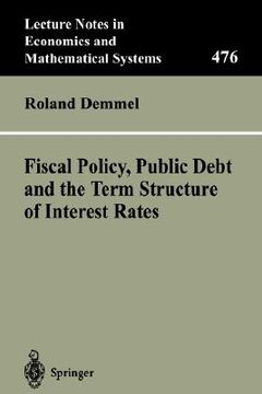 portada fiscal policy, public debt and the term structure of interest rates