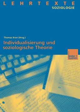 portada Individualisierung und Soziologische Theorie (en Alemán)
