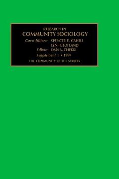 portada research in community sociology: supplement 1 - the community of the streets (in English)