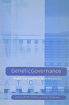 portada genetic governance: health, risk and ethics in a biotech era (en Inglés)