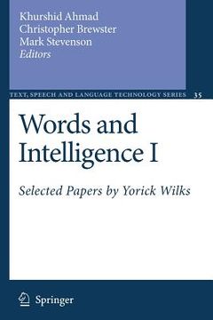 portada words and intelligence i: selected papers by yorick wilks (en Inglés)