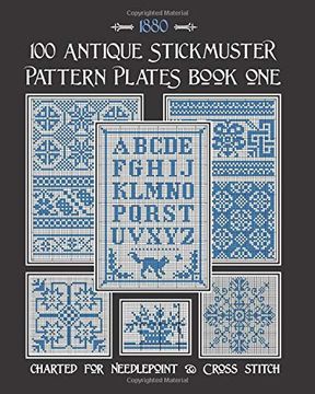 portada 100 Antique Stickmuster Pattern Plates: Book one (en Inglés)