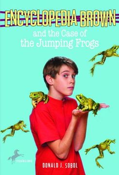 portada Encyclopedia Brown and the Case of the Jumping Frogs (en Inglés)