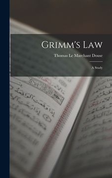 portada Grimm's Law: A Study (en Inglés)