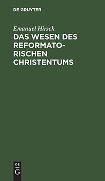 portada Das Wesen des Reformatorischen Christentums (en Alemán)