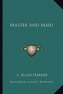 portada master and maid (en Inglés)