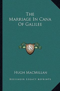 portada the marriage in cana of galilee (in English)