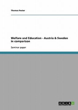 portada welfare and education - austria & sweden in comparison (en Inglés)