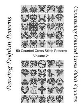 portada Contrasting Counted Cross Stitch Squares: 50 Counted Cross Stitch Patterns (en Inglés)