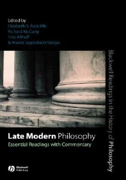 portada late modern philosophy: essential readings with commentary