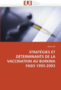 portada Strategies Et Determinants de La Vaccination Au Burkina Faso 1993-2003
