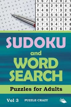 portada Sudoku and Word Search Puzzles for Adults Vol 3 (en Inglés)