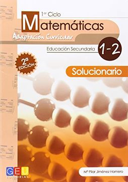 portada Matemáticas adaptación curricular Libro, solucionario y evalución
