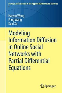 portada Modeling Information Diffusion in Online Social Networks With Partial Differential Equations (Surveys and Tutorials in the Applied Mathematical Sciences) (en Inglés)