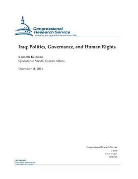 portada Iraq: Politics, Governance, and Human Rights (in English)