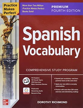 portada Practice Makes Perfect: Spanish Vocabulary, Premium Fourth Edition (en Inglés)