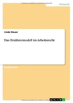 portada Das Ernährermodell im Arbeitsrecht (German Edition)