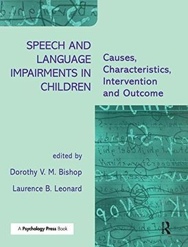 portada Speech and Language Impairments in Children: Causes, Characteristics, Intervention and Outcome (in English)