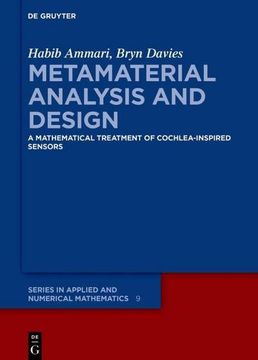 portada Metamaterial Analysis and Design (in English)