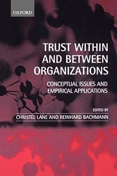 portada Trust Within and Between Organizations: Conceptual Issues and Empirical Applications (in English)