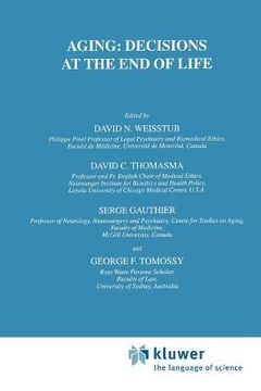 portada aging: decisions at the end of life (en Inglés)