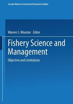 portada fishery science and management: objectives and limitations (en Inglés)