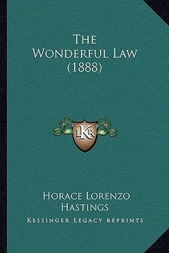 portada the wonderful law (1888) (en Inglés)