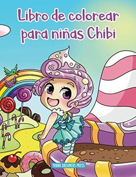 portada Libro de Colorear Para Niñas Chibi: Libro de Colorear de Anime Para Niños de 6-8, 9-12 Años: 10 (Cuadernos Para Colorear Niños)