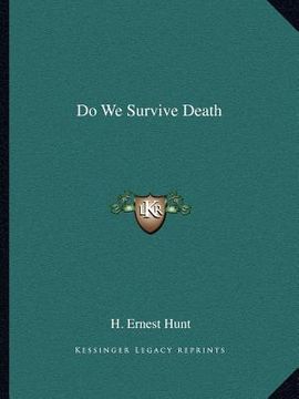 portada do we survive death (en Inglés)