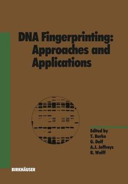 portada DNA Fingerprinting: Approaches and Applications (en Inglés)