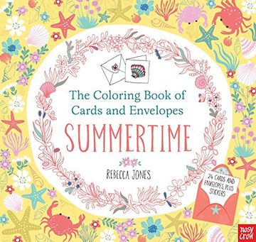 portada The Coloring Book of Cards and Envelopes: Summertime (en Inglés)