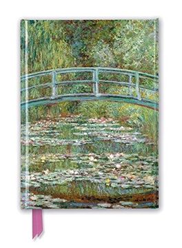 portada Claude Monet: Bridge Over a Pond of Water Lilies (Foiled Journal) (Flame Tree Nots) (en Inglés)