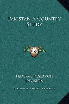 portada pakistan a country study (en Inglés)