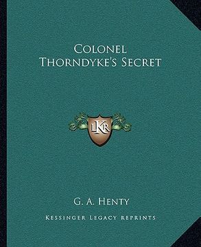 portada colonel thorndyke's secret (en Inglés)