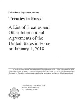 portada Treaties in Force 2018: A List of Treaties and Other International Agreements of the United States in Force on January 1, 2018 (in English)