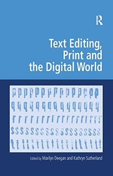 portada Text Editing, Print and the Digital World (en Inglés)