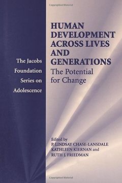 portada Human Development Across Lives and Generations Paperback: The Potential for Change (The Jacobs Foundation Series on Adolescence) (en Inglés)