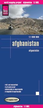 portada Afghanistan: Kartenbild 2seitig, Exakte Höhenlinien, Höhenschichten-Relief, GPS-tauglich durch Gradnetz, klassifiziertes Straßennetz, ausführlicher Ortsindex (11m)