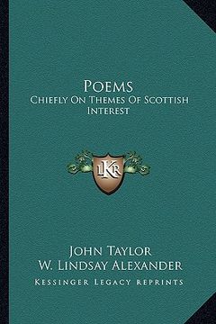 portada poems: chiefly on themes of scottish interest (en Inglés)