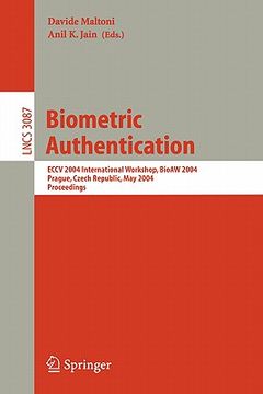 portada biometric authentication: eccv 2004 international workshop, bioaw 2004, prague, czech republic, may 15, 2004, proceedings (en Inglés)