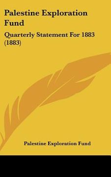 portada palestine exploration fund: quarterly statement for 1883 (1883)